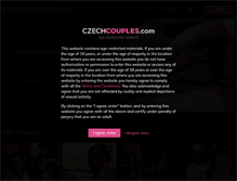 Tablet Screenshot of czechcouples.com